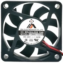 IDA FDB601524M 24V 1.92W 2 Wires DC Brushless Axial Cooling Fan