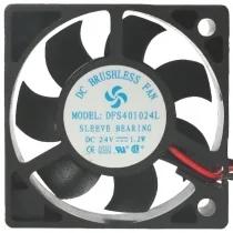 DFS DFS401024L 24V 1.2W 2 Wires Sleeve Bearing Cooling Fan