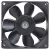Sanyo 9A0812S417 DC 12V 0.18A 2 Wires Axial Cooling Fan