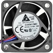 Delta EUB0412MD 12V 0.10A DC Brushless 3 Wires Axial Cooling Fan