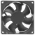 HXRR EQC-08E220H 220/240V 0.10A 3 Wires Axial Cooling Fan