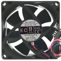 HXRR EQC-08E220H 220/240V 0.10A 3 Wires Axial Cooling Fan