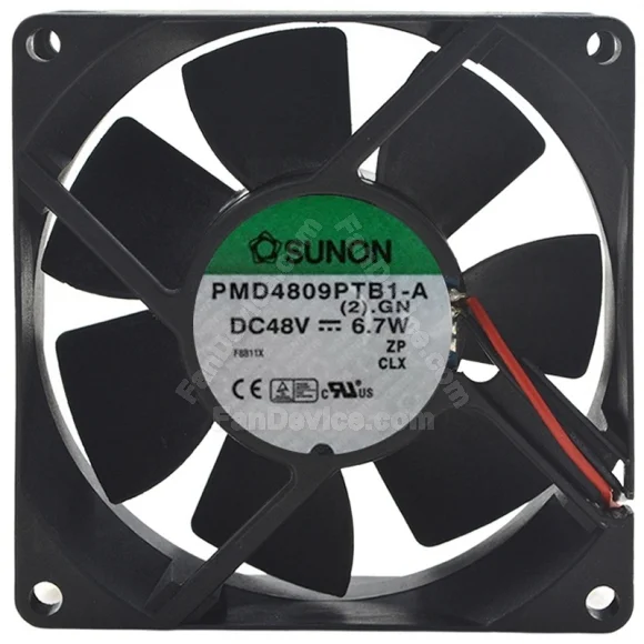 Sunon PMD4809PTB1-A DC 48V 6.7W 2 Wires Axial Cooling Fan