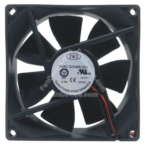 T&T 3HAC 025466-001 DC 24V 0.30A 2 Wires Axial Cooling Fan