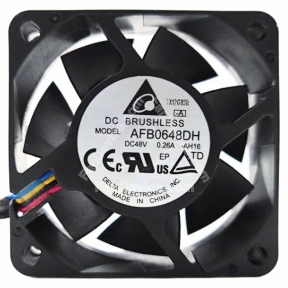 Delta AFB0648DH DC 48V 0.26A 4 Wires Brushless Axial Cooling Fan