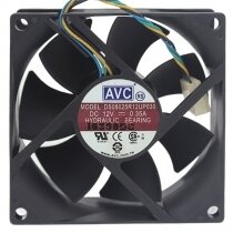 AVC DS08025R12UP030 DC 12V 0.35A Hydraulic Bearing Axial Cooling Fan