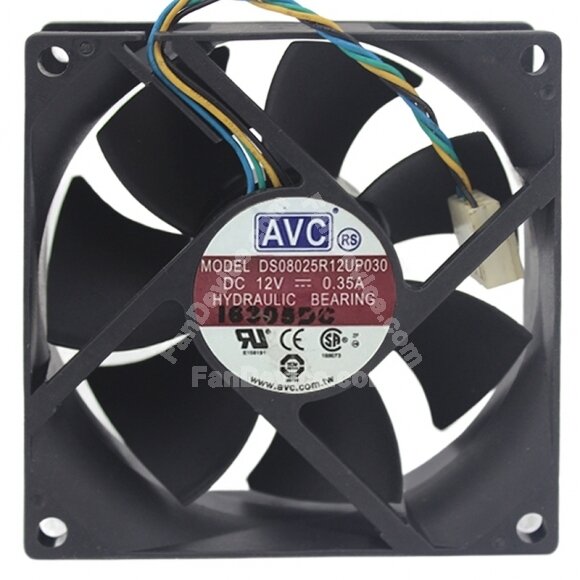 AVC DS08025R12UP030 DC 12V 0.35A Hydraulic Bearing Axial Cooling Fan