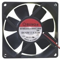Sunon EE8025S3-000C-999 DC 12V 1.92W 2 Wires 8025 Axial Cooling Fan