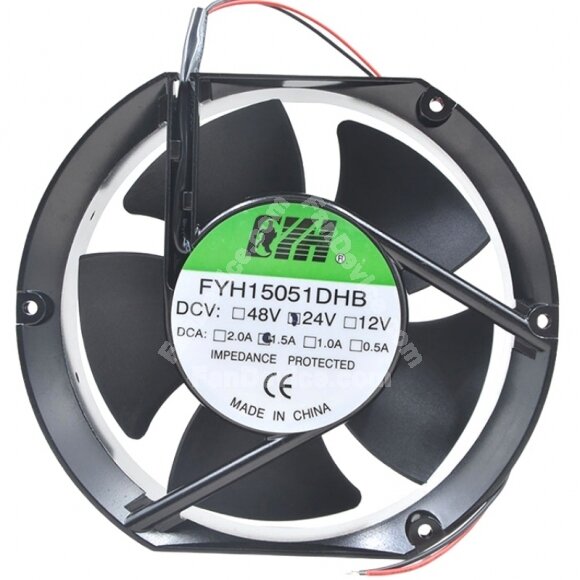 FYH15051DHB DC 24V 1.5A Impedance Protected Waterproof Cooling Fan