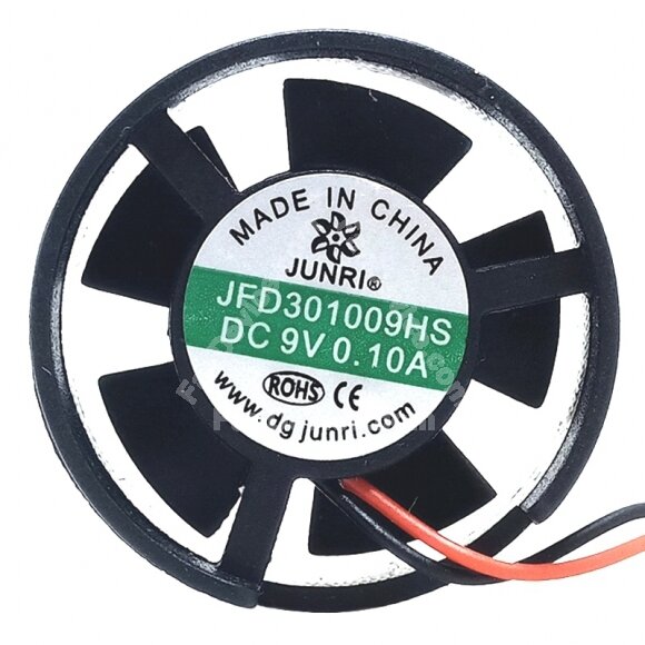 JUNRI JFD301009HS DC 9V 0.10A 2 Wires Axial Cooling Fan