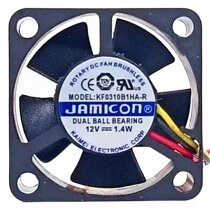 JAMICON KF0310B1HA-R DC 12V 1.4W Dual Ball Bearing Axial Cooling Fan