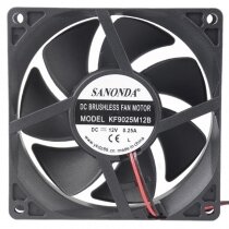 SANONDA KF9025M12B DC 12V 0.25A 2 Wires Brushless Axial Cooling Fan