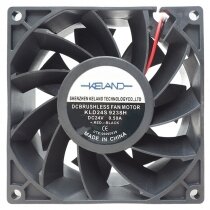 KELAND KLD24S9238H DC 24V 0.50A 2 Wires Brushless Axial Cooling Fan