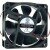LANGJIE LD2412038B DC 24V 0.50A 2 Wires Brushless Axial Cooling Fan