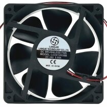 LANGJIE LD2412038B DC 24V 0.50A 2 Wires Brushless Axial Cooling Fan
