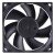 Protechnic MGA8012HS-A25 DC 12V 0.24A 2 Wires 8025 Axial Cooling Fan