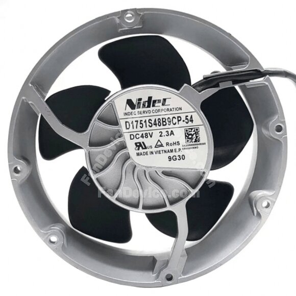 Servo D1751S48B9CP-54 DC 48V 2.3A 4 Wires Axial Cooling Fan