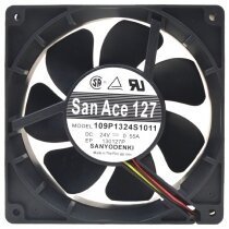 Sanyo Denki 109P1324S1011 DC 24V 0.55A 3 Wires 12738 Axial Cooling Fan