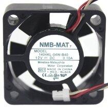 NMB-MAT 1404KL-04W-B40 DC 12V 0.10A 2 Wires / 3 Wires Axial Cooling Fan