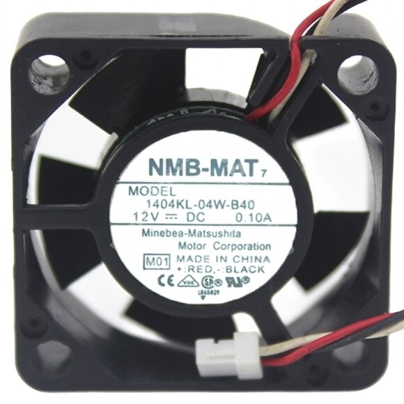 NMB-MAT 1404KL-04W-B40 DC 12V 0.10A 2 Wires / 3 Wires Axial Cooling Fan