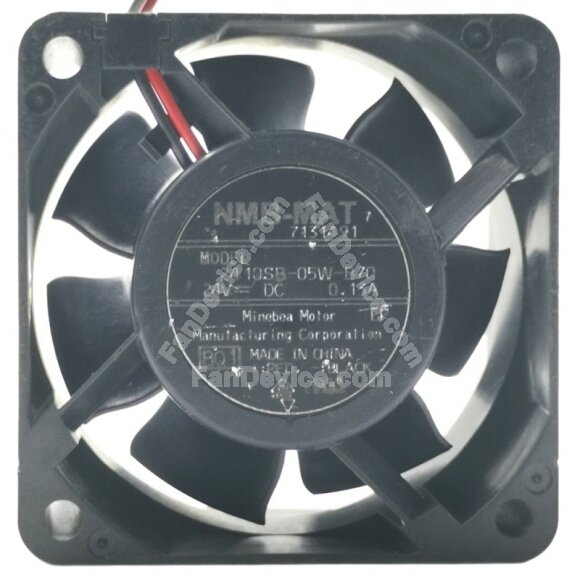 NMB-MAT 2410SB-05W-B70 DC 24V 0.13A 2 Wires Axial Cooling Fan