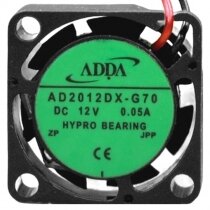 ADDA AD2012DX-G70 DC 12V 0.05A 2 Wires HYPRO Bearing Axial Cooling Fan