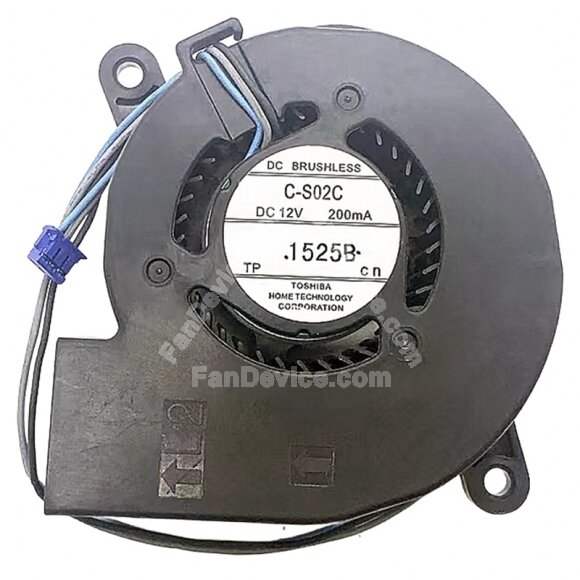 TOSHIBA C-S02C DC 12V 200mA 3 Wires Brushless Blower Cooling Fan