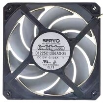 Servo D1225C12B6AS-25 DC 12V 0.123A 2 Wires / 3 Wires Axial Cooling Fan