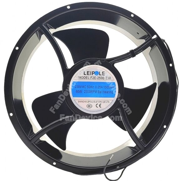 LEIPOLE F2E-250B-230 AC 230V 0.25A 60W Ball Bearing Axial Cooling Fan