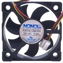 NONOI F5010L12B2-RS DC 12V 0.06A 3 Wires Axial Cooling Fan