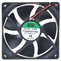 FYH9025D12HS DC 12V 0.36A 2 Wires Axial Cooling Fan