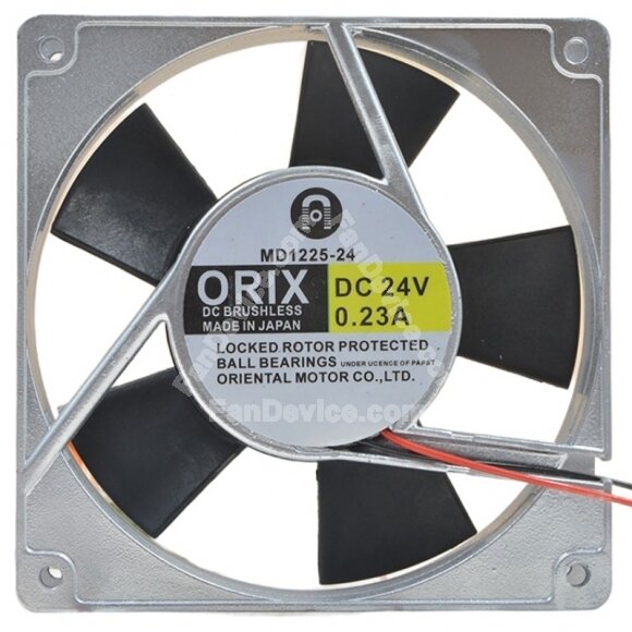 ORIX MD1225-24 DC 24V 0.23A 2 / 3 Wires Ball Bearing Axial Cooling Fan