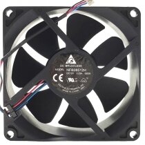 Delta NFB08512H DC 12V 0.23A 3 Wires Brushless Axial Cooling Fan