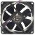 Delta NFB08512H DC 12V 0.23A 3 Wires Brushless Axial Cooling Fan