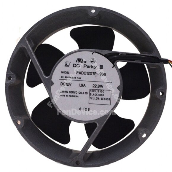 Servo PADC12X7P-966 12V 1.9A 22.8W DC Brushless Axial Cooling Fan