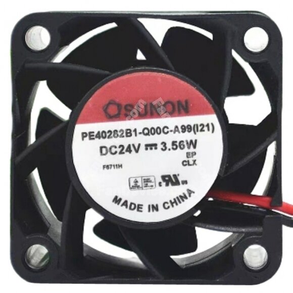 Sunon PE40282B1-Q00C-A99 DC 24V 3.56W 2 Wires Axial Cooling Fan