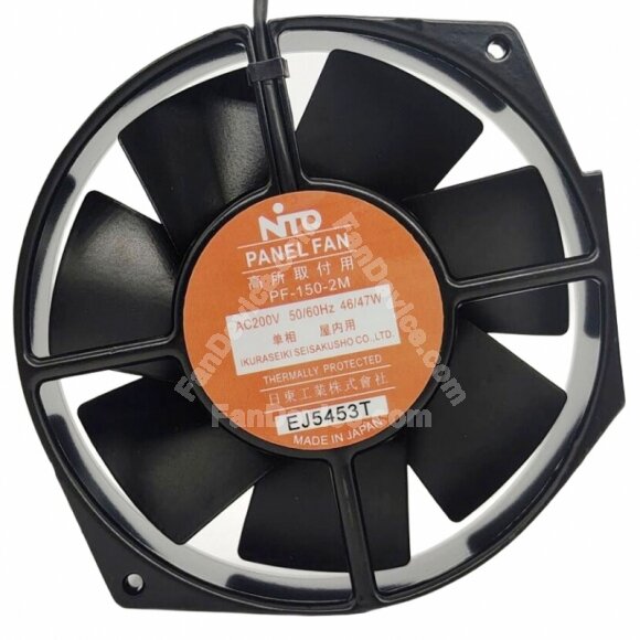NTO PF-150-2M AC 200V 46/47W Thermally Protected Axial Cooling Fan