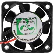 RUILIAN SCIENCE RDL4010S DC 12V 0.06A 2 Wires Axial Cooling Fan