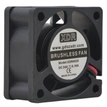 XDR XDR4020 DC 24V 0.10A 2 Wires Brushless Axial Cooling Fan