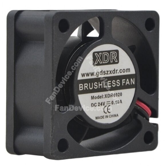 XDR XDR4020 DC 24V 0.10A 2 Wires Brushless Axial Cooling Fan
