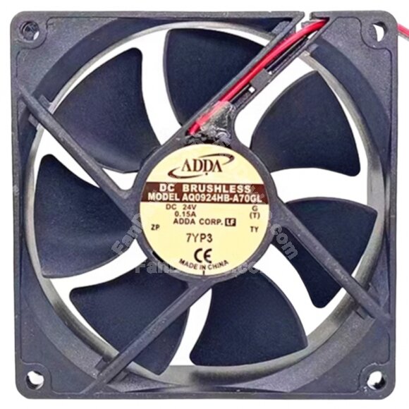 ADDA AQ0924HB-A70GL 24V 0.15A IP68 Waterproof DC Brushless Axial Fan
