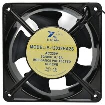 E-trisda E-1238HA2S AC 220V 0.12A Sleeve Bearing Impedance Protected Axial Fan