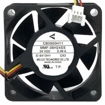 Mitsubishi CB0500H11 MMF-06H24SS CX3 DC 24V 0.09A 3 Wires 6025 Axial Fan
