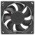 TROHITO VD8025B12H DC 12V 0.17A Ball Bearing Impedance Protected Axial Fan