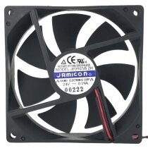 JAMICON JF0925B2H 24V 0.19A 2 Wires 9025 DC Brushless Axial Cooling Fan
