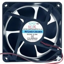RF RF24S12038H DC 24V 0.35A 2 Wires Axial Cooling Fan