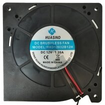 HUASIND HXD12032B12H 12V 1.20A 2 Wires DC Brushless Blower Fan