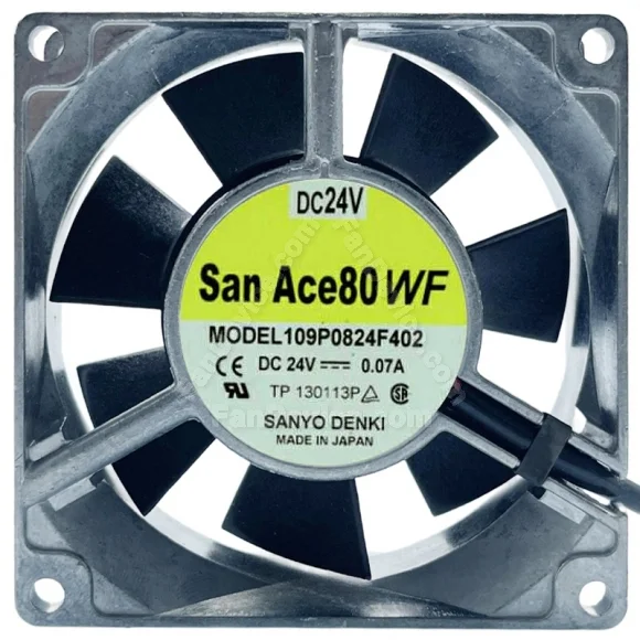 Sanyo 109P0824F402 DC 24V 0.07A 3 Wires Axial Cooling Fan