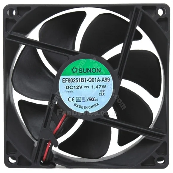 Sunon EF80251B1-Q01A-A99 DC 12V 1.47W 2 Wires Axial Cooling Fan