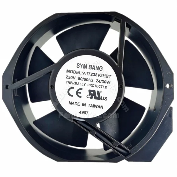 SYM BANG A17238V2HBT AC 230V 224/30W Thermally Protected Cooling Fan